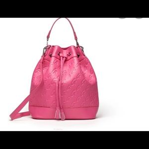Large Glamaholic Hot Pink Bucket Bag.